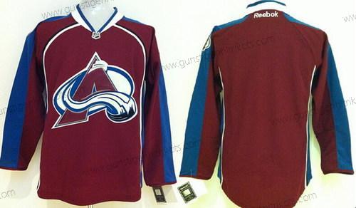 Herren Colorado Avalanche Leer Trikots – Rot