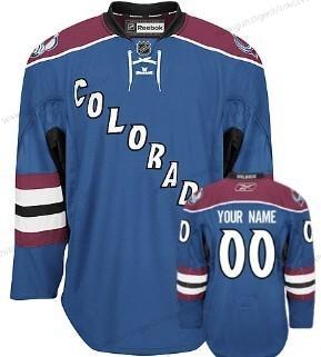 Herren Colorado Avalanche Personalisiertes Ausweichtrikot Trikots – Blau