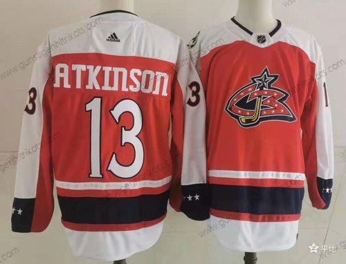 Herren Columbus Blue Jackets #13 Cam Atkinson 2021 Retro Strickerei NHL Trikots – Orange