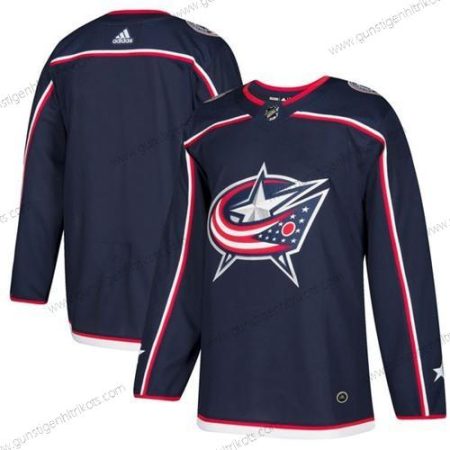 Herren Columbus Blue Jackets #72 Sergei Bobrovsky ersatzweise Strickerei NHL Trikots – Marineblau Blau