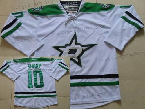 Herren Dallas Stars #10 Patrick Sharp Auswärtstrikots NHL Reebok Trikots – Weiß