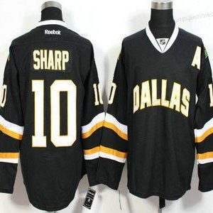 Herren Dallas Stars #10 Patrick Sharp Trikots – Schwarz