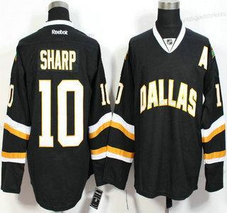 Herren Dallas Stars #10 Patrick Sharp Trikots – Schwarz