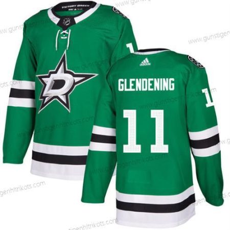 Herren Dallas Stars #11 Luke Glendening Strickerei Trikots – Grün