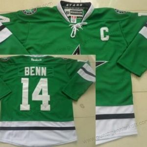 Herren Dallas Stars #14 Jamie Benn 2013 Trikots – Grün