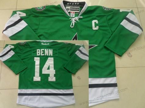 Herren Dallas Stars #14 Jamie Benn 2013 Trikots – Grün