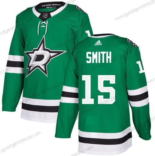 Herren Dallas Stars #15 Craig Smith Strickerei Trikots – Grün