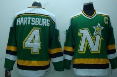 Herren Dallas Stars #4 Craig Hartsburg Retro CCM Trikots – Grün