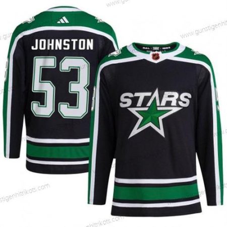 Herren Dallas Stars #53 Wyatt Johnston Strickerei Trikots – Grün