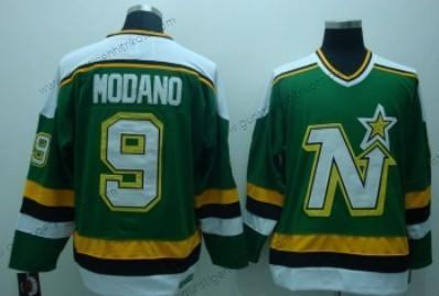 Herren Dallas Stars #9 Mike Modano Retro CCM Trikots – Grün