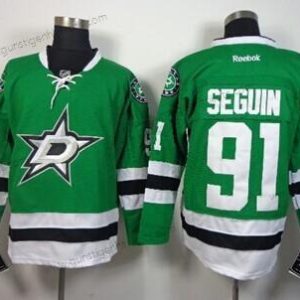 Herren Dallas Stars #91 Tyler Seguin 2013 Trikots – Grün