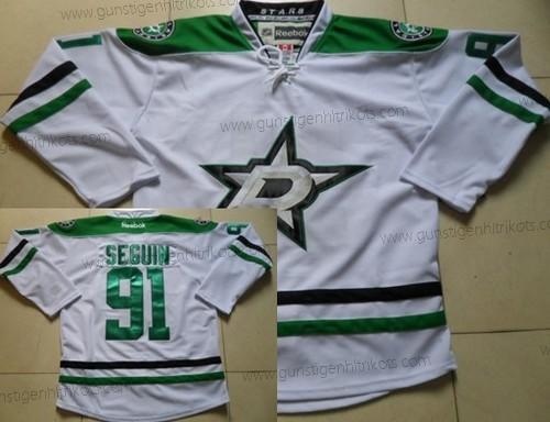 Herren Dallas Stars #91 Tyler Seguin 2013 Trikots – Weiß