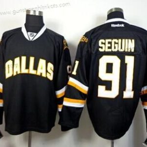 Herren Dallas Stars #91 Tyler Seguin Trikots – Schwarz