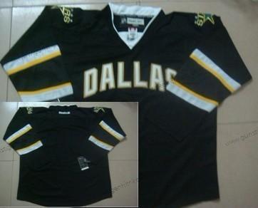 Herren Dallas Stars Leer Trikots – Schwarz