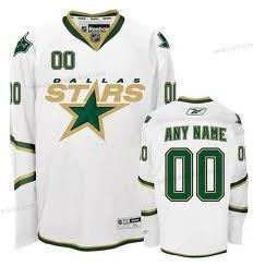 Herren Dallas Stars Personalisiertes Ausweichtrikot Trikots – Weiß