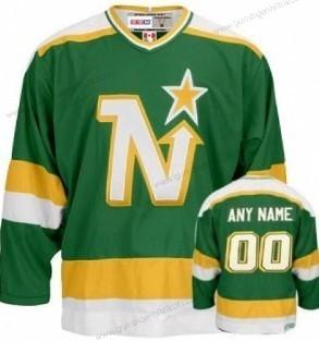 Herren Dallas Stars Personalisiertes Retro Trikots – Grün