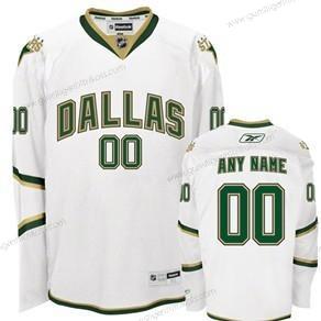 Herren Dallas Stars Personalisiertes Trikots – Weiß