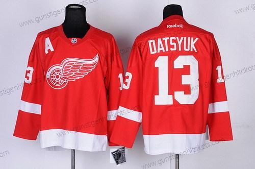 Herren Detroit Red Wings #13 Pavel Datsyuk Trikots – Rot