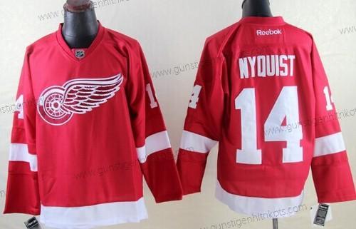 Herren Detroit Red Wings #14 Gustav Nyquist Trikots – Rot