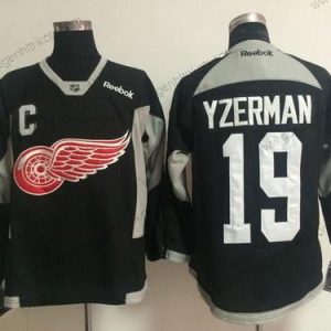 Herren Detroit Red Wings #19 Steve Yzerman 2014 Training Trikots – Schwarz