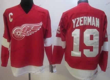 Herren Detroit Red Wings #19 Steve Yzerman Retro CCM Trikots – Rot