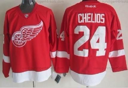 Herren Detroit Red Wings #24 Chris Chelios Trikots – Rot