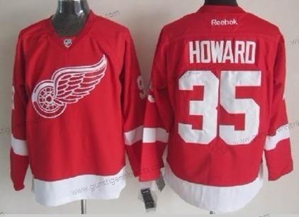 Herren Detroit Red Wings #35 Jimmy Howard Trikots – Rot