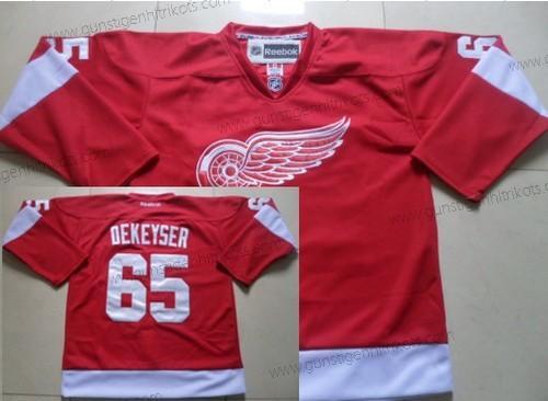 Herren Detroit Red Wings #65 Danny Dekeyser Trikots – Rot