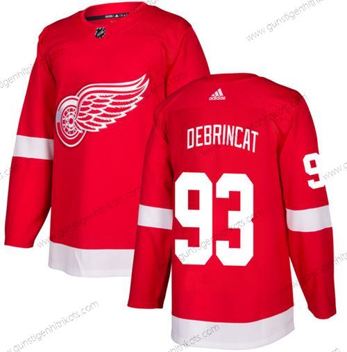 Herren Detroit Red Wings #93 Alex Debrincat Strickerei Trikots – Rot