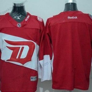 Herren Detroit Red Wings Leer Reebok 2016 Stadium Series Team Premier Trikots – Rot