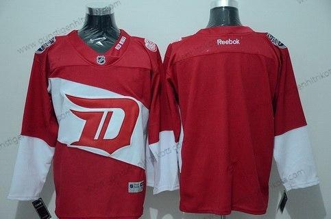 Herren Detroit Red Wings Leer Reebok 2016 Stadium Series Team Premier Trikots – Rot