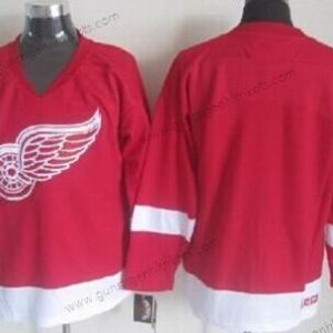 Herren Detroit Red Wings Leer Retro CCM Trikots – Rot