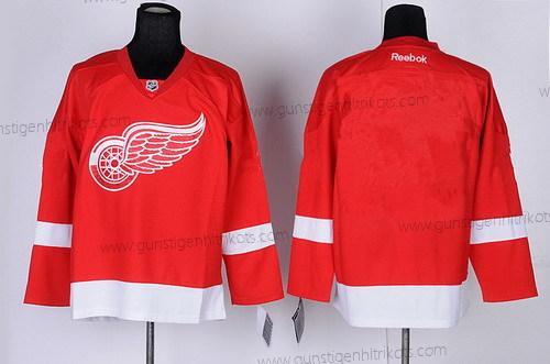 Herren Detroit Red Wings Leer Trikots – Rot