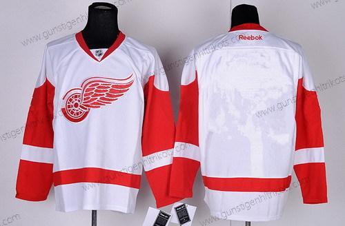 Herren Detroit Red Wings Leer Trikots – Weiß