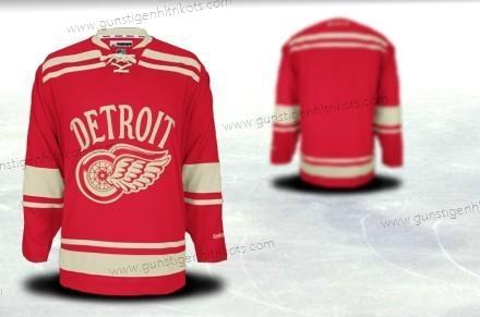 Herren Detroit Red Wings Personalisiertes 2012 Winter Classci Trikots – Rot