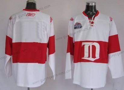 Herren Detroit Red Wings Personalisiertes Winter Klassisch Trikots – Weiß