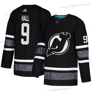 Herren Devils #9 Taylor Hall Authentisch 2019 All-Star Strickerei Hockey Trikots – Schwarz