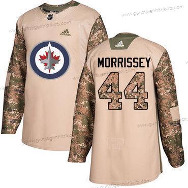 Herren Didas Winnipeg Jets #44 Josh Morrissey Authentisch 2017 Veterans Day Strickerei NHL Trikots – Tarnfarbe