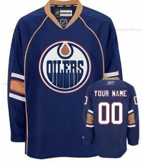 Herren Edmonton Oilers Personalisiertes Thrid Trikots – Blau