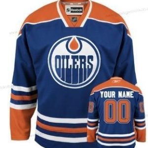 Herren Edmonton Oilers Personalisiertes Trikots – Blau