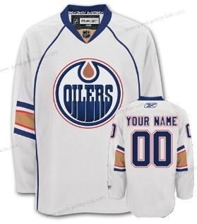 Herren Edmonton Oilers Personalisiertes Trikots – Weiß