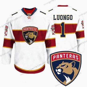 Herren Florida Panthers #1 Roberto Luongo New Logo Reebok Premier Spieler Trikots – Weiß