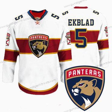 Herren Florida Panthers #5 Aaron Ekblad New Logo Reebok Premier Spieler Trikots – Weiß