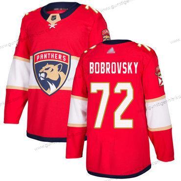 Herren Florida Panthers #72 Sergei Bobrovsky Heimtrikots Authentisch Strickerei Hockey Trikots – Rot