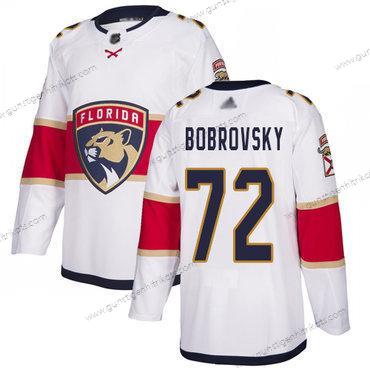 Herren Florida Panthers #72 Sergei Bobrovsky Road Authentisch Strickerei Hockey Trikots – Weiß