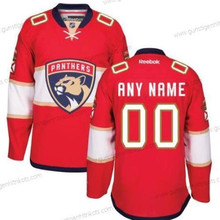 Herren Florida Panthers Personalisiertes Reebok Heimtrikots Premier Trikots – Rot