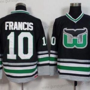 Herren Hartford Whalers #10 Ron Francis 1995-96 CCM Vintage Trikots – Schwarz