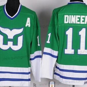 Herren Hartford Whalers #11 Kevin Dineen Retro CCM Trikots – Grün