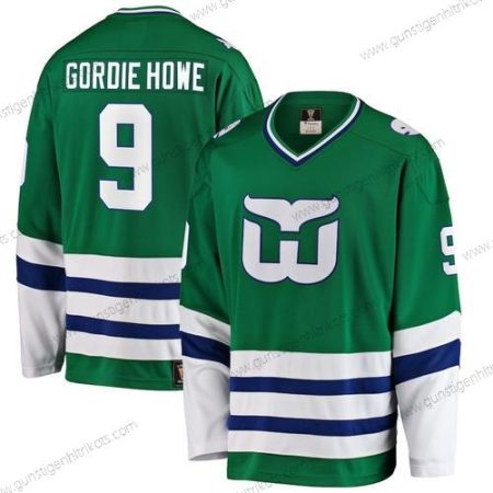 Herren Hartford Whalers #9 Gordie Howe Fanatics Branded Premier Breakaway Retired Spieler Trikots – Grün