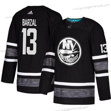 Herren Islanders #13 Mathew Barzal Authentisch 2019 All-Star Strickerei Hockey Trikots – Schwarz